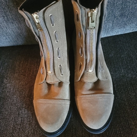 Allsaints Ariel combat top zip US size 9 - Picture 2 of 5